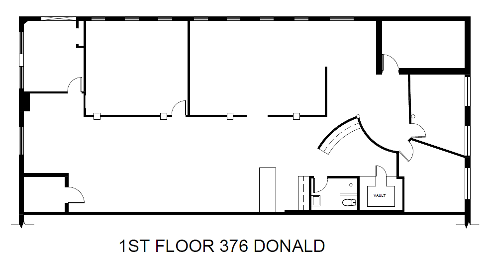 Main Flr - 376 Donald Street, Winnipeg, MB floorplan