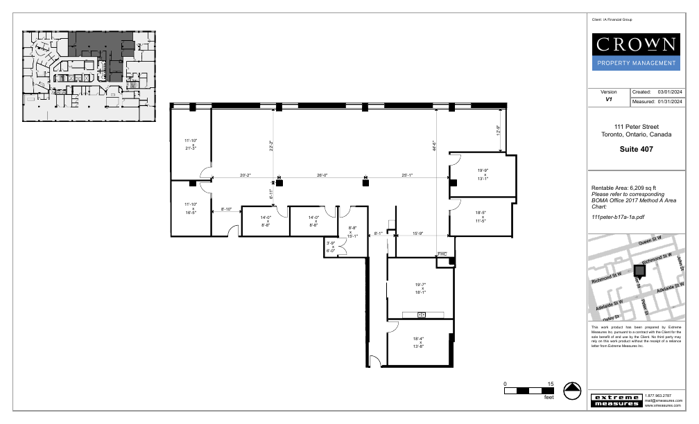 407 - 111 Peter Street, Toronto, ON floorplan
