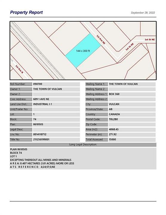 619 1 Avenue Northeast, Vulcan, AB