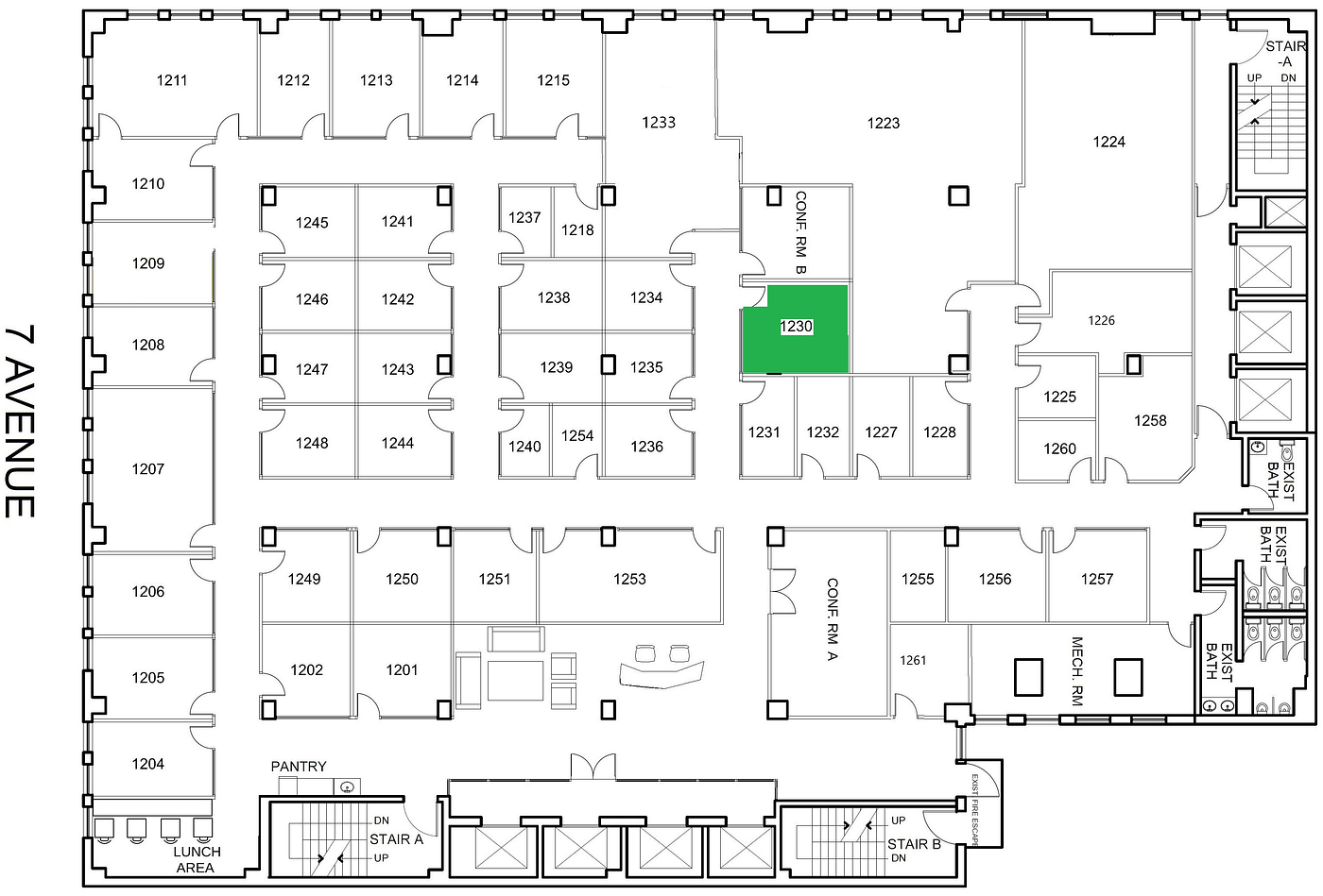 1230 - 469 7th Avenue, New York, NY floorplan