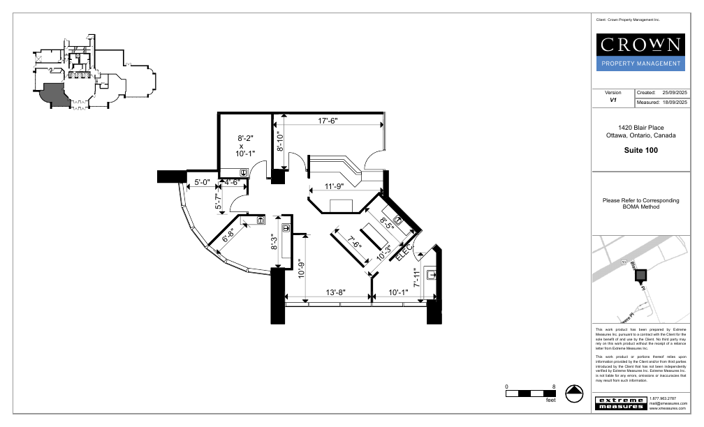 100 - 700-1420 Blair Towers Place, Ottawa, ON floorplan