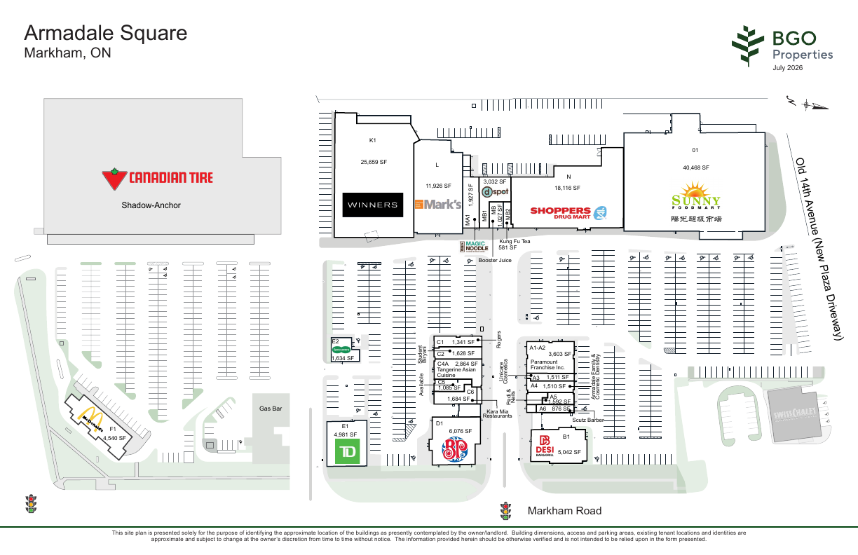C4A - 7710 Markham Road, Markham, ON floorplan