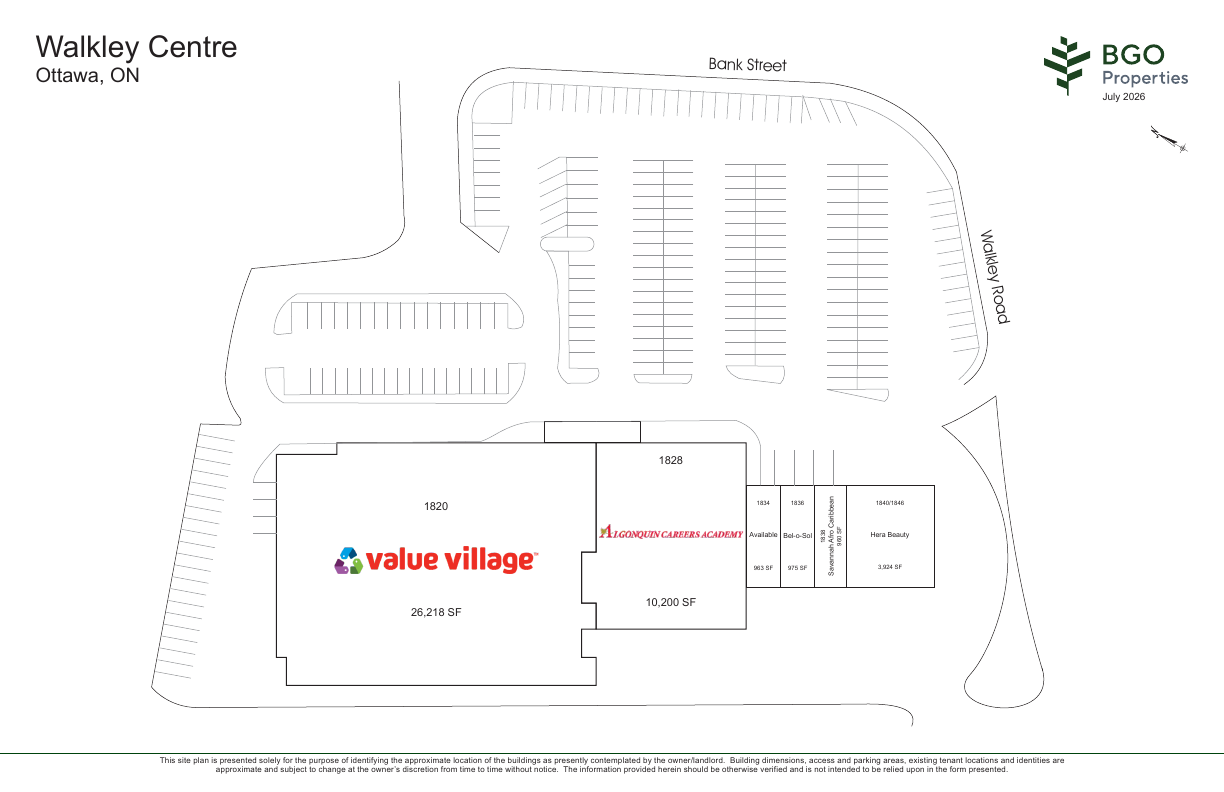 1834 - 1846 Bank Street, Ottawa, ON floorplan