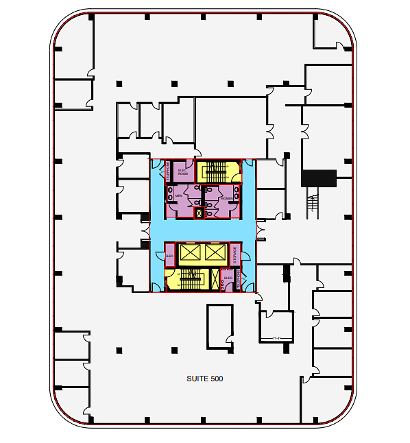 500 - 690 Dorval Dr, Oakville, ON floorplan