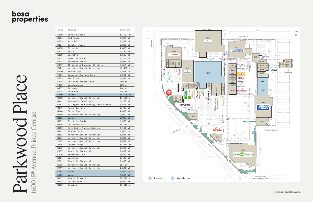 L191 - 1600 15th Avenue, Prince George, BC floorplan