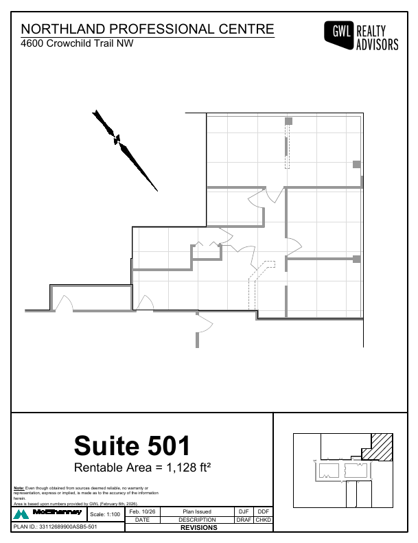 501 - 4600 Crowchild Trail Northwest, Calgary, AB floorplan