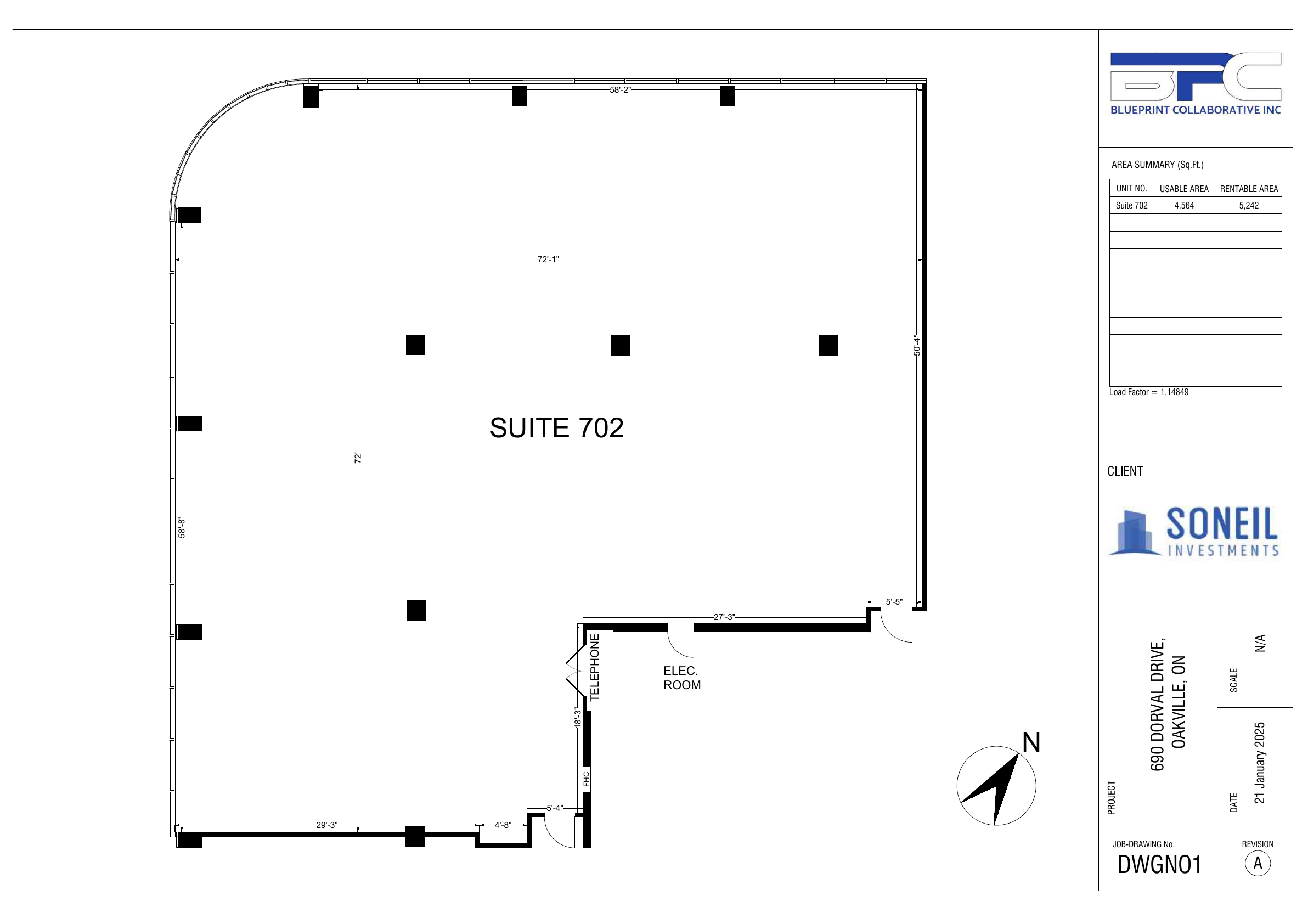 702 - 690 Dorval Dr, Oakville, ON floorplan