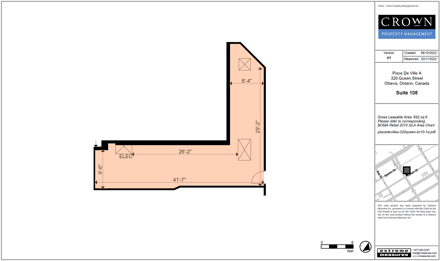 108 - 320 Queen Street, Ottawa, ON floorplan