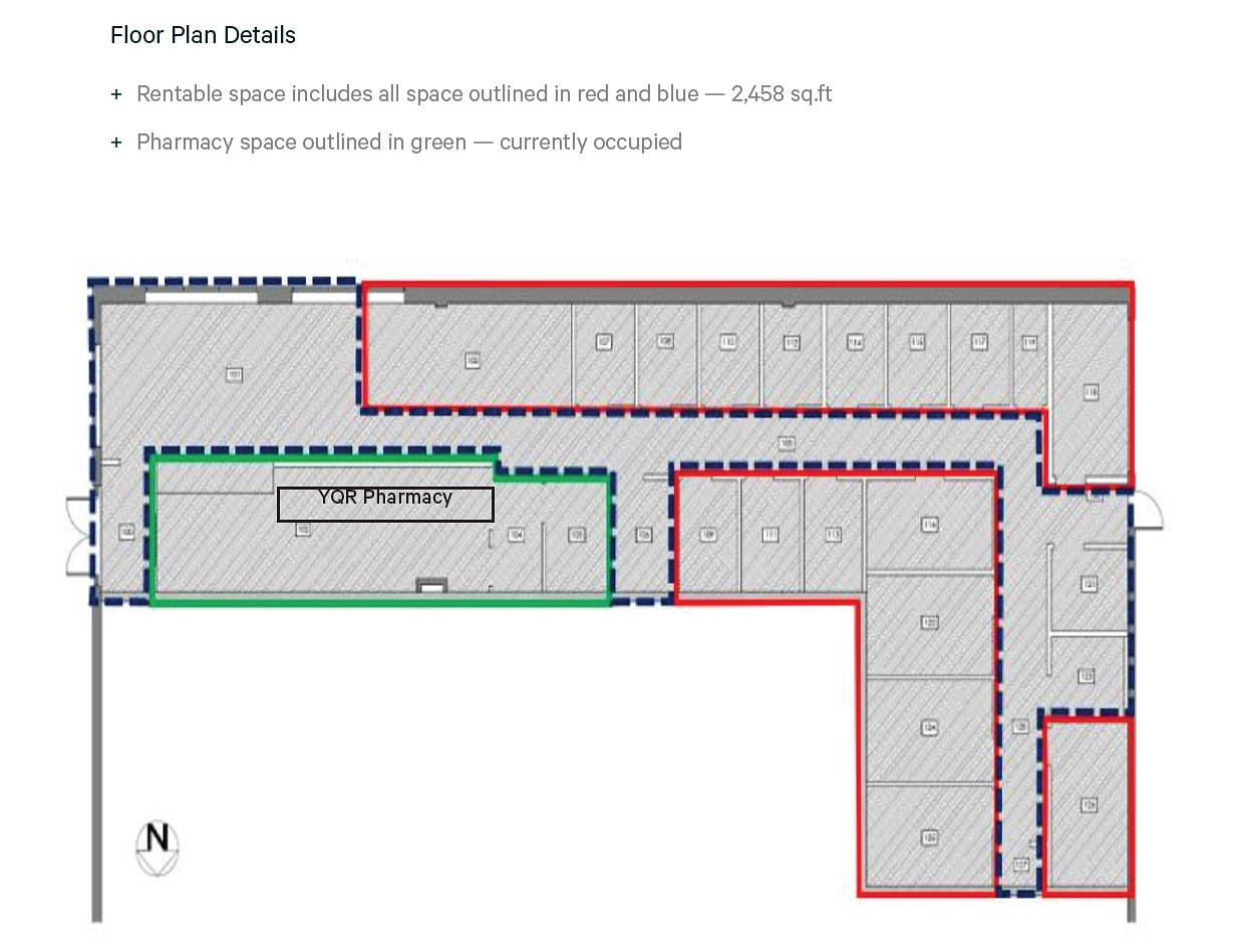 End Cap Unit - 1420 Albert St, Regina, SK floorplan