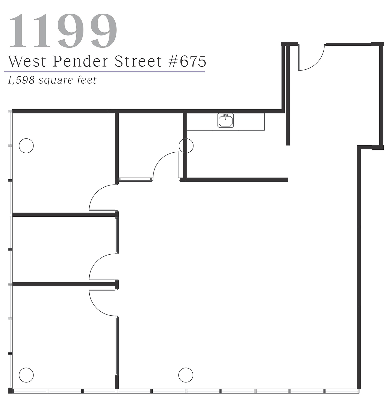 675 - 1199 West Pender Street, Vancouver, BC floorplan