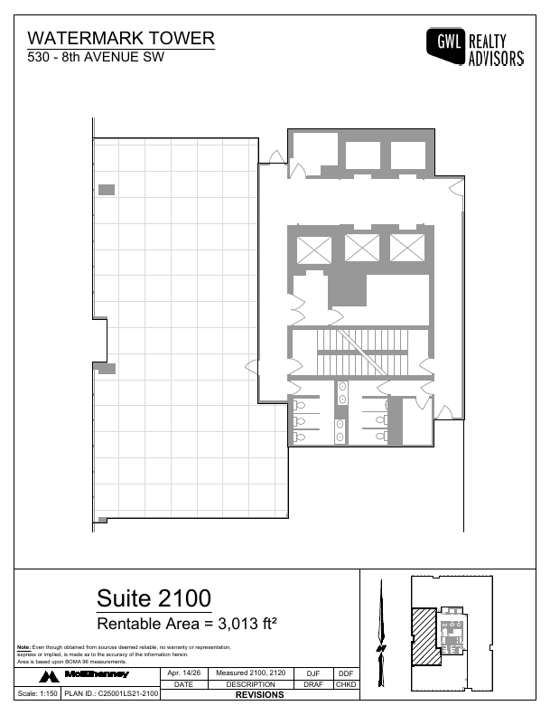 2100 - 530 8 Avenue Southwest, Calgary, AB floorplan