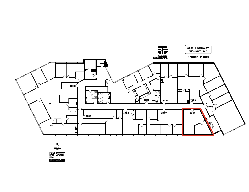 203 - 5066 Kingsway, Burnaby, BC floorplan