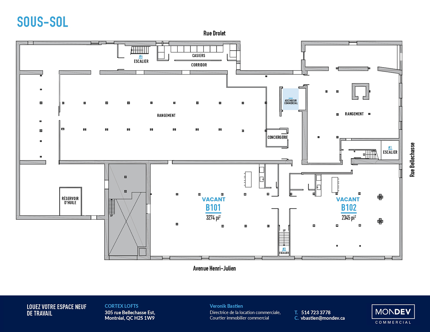 305 Rue de Bellechasse, Montréal, QC floorplan