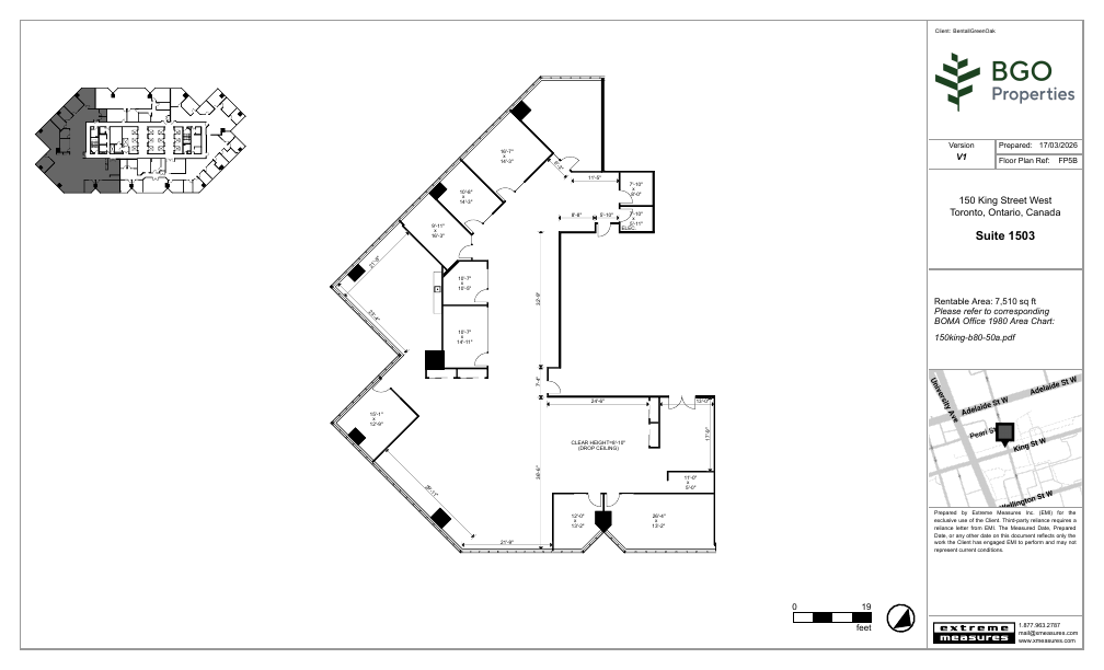 1503 - 150 King Street West, Toronto, ON floorplan