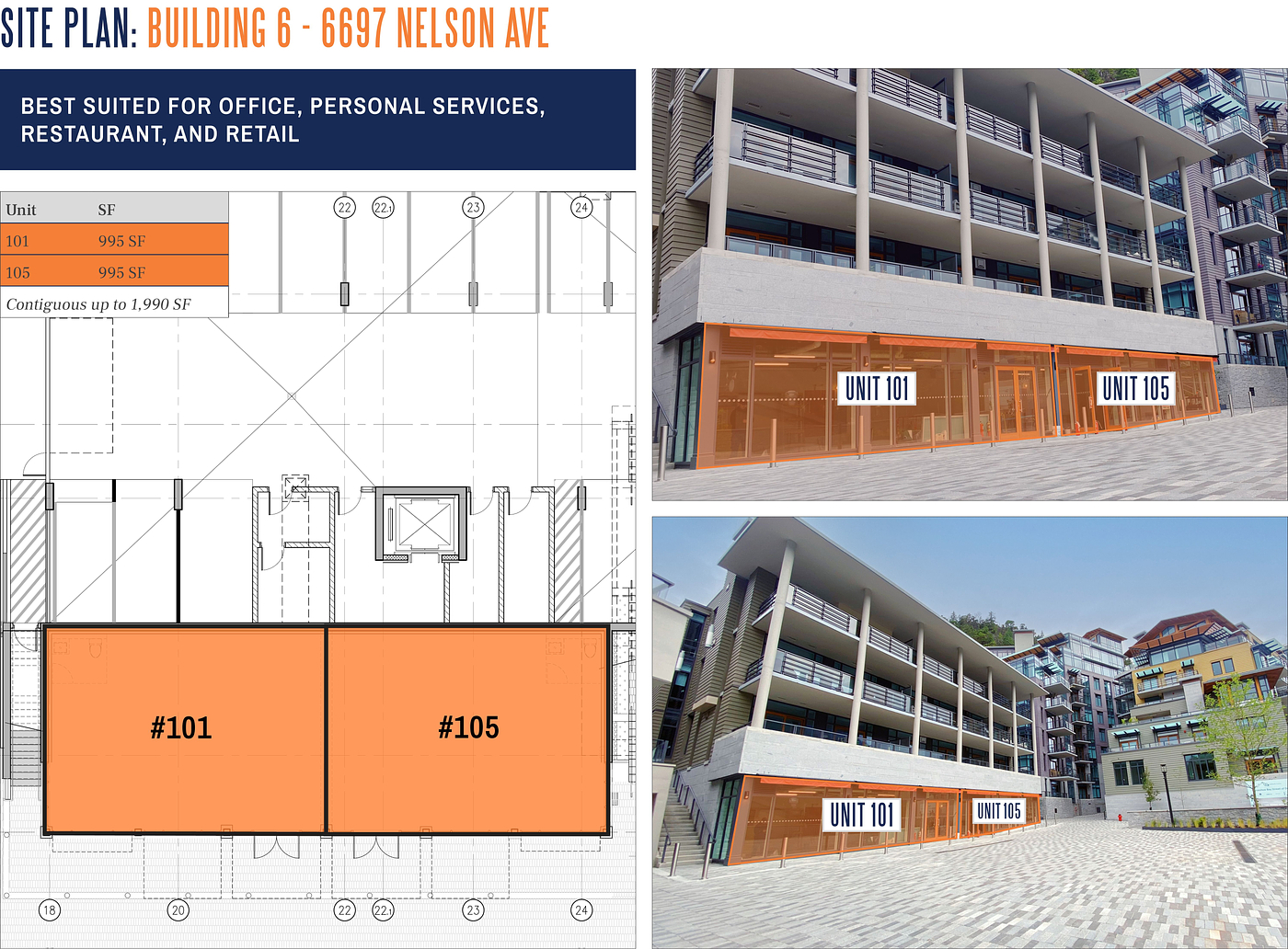 101 & 105 - 6697 Nelson Avenue, West Vancouver, BC floorplan