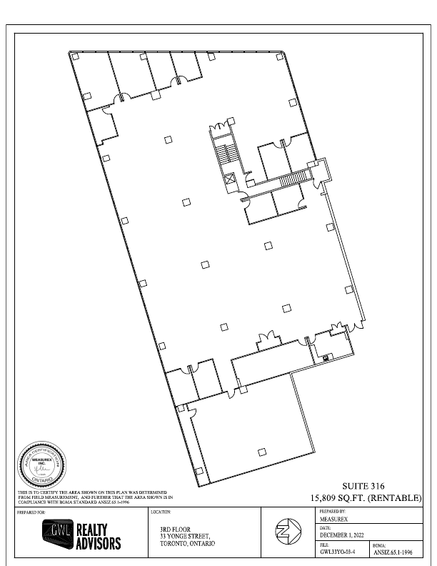 316 - 33 Yonge Street, Toronto, ON floorplan