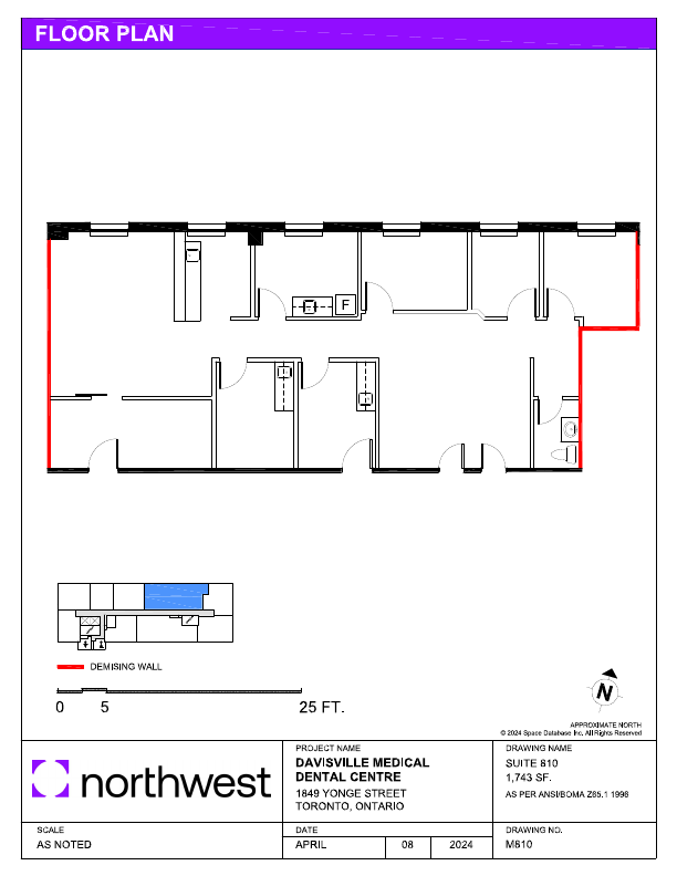 810 - 1849 Yonge St, Toronto, ON floorplan