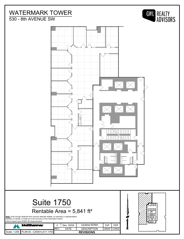 1750 - 530 8 Avenue Southwest, Calgary, AB floorplan