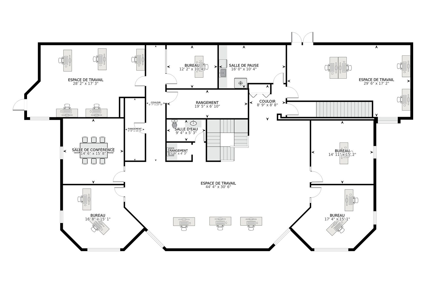 1800 - 1800 Rue Michelin, Laval, QC floorplan