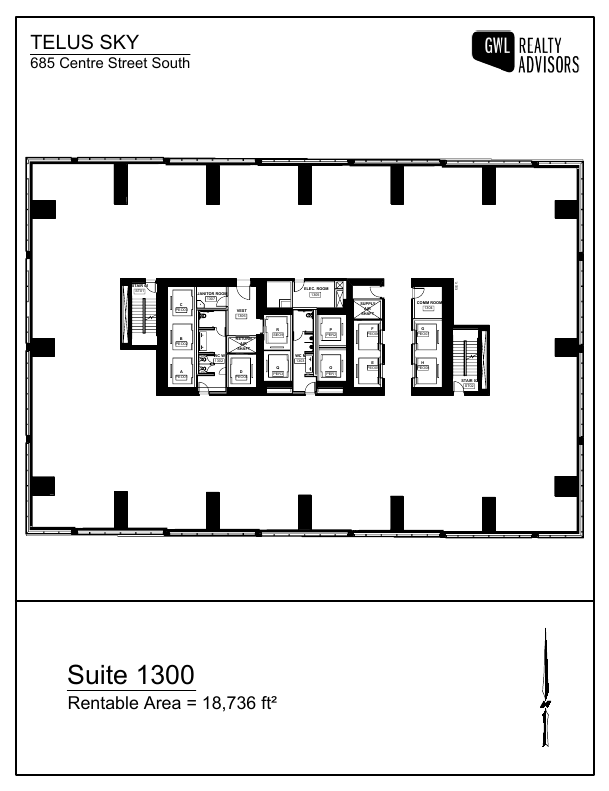 1300 - 685 Centre Street South, Calgary, AB floorplan