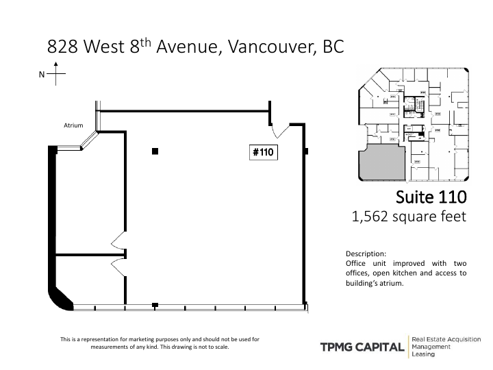 110 - 828 W 8th Ave, Vancouver, BC floorplan