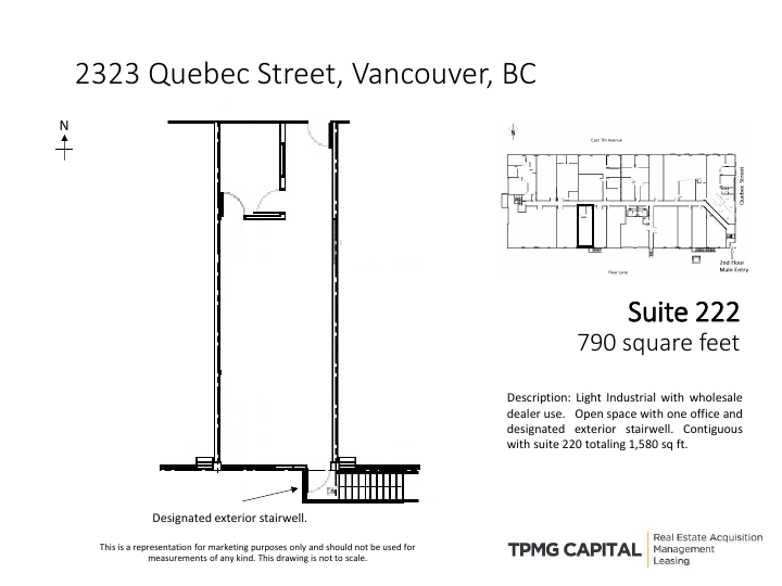 222 - 2323 Quebec St, Vancouver, BC floorplan