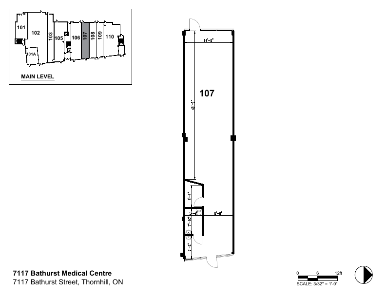 107 - 7117 Bathurst St, Vaughan, ON floorplan