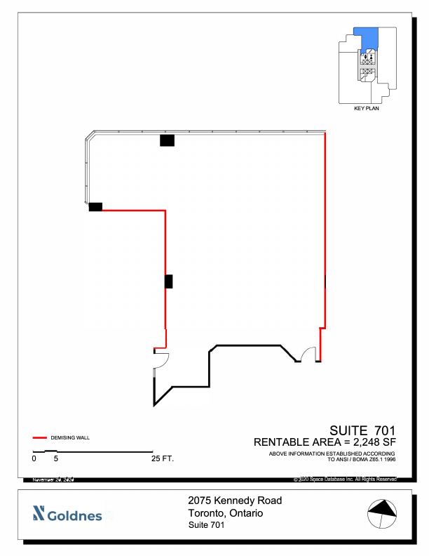 701 - 2075 Kennedy Rd, Toronto, ON floorplan