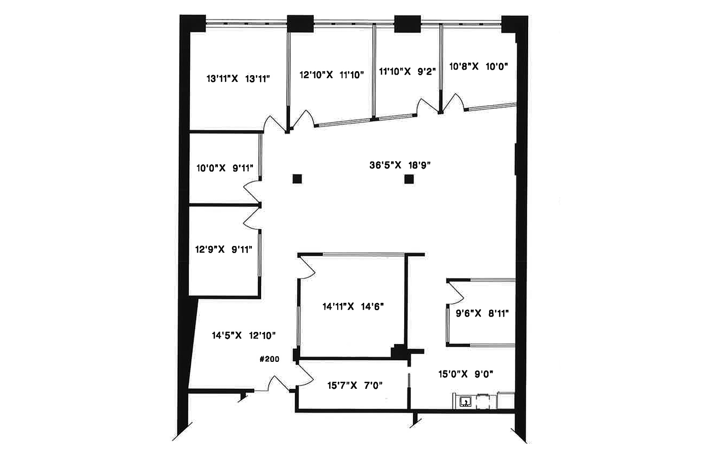 200 - 1238 Homer Street, Vancouver, BC floorplan