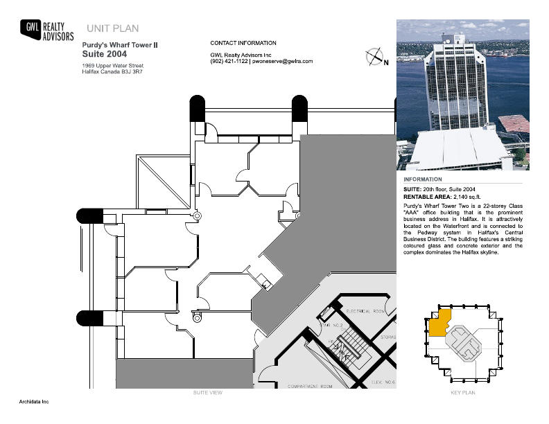 2004 - 1969 Upper Water Street, Halifax, NS floorplan