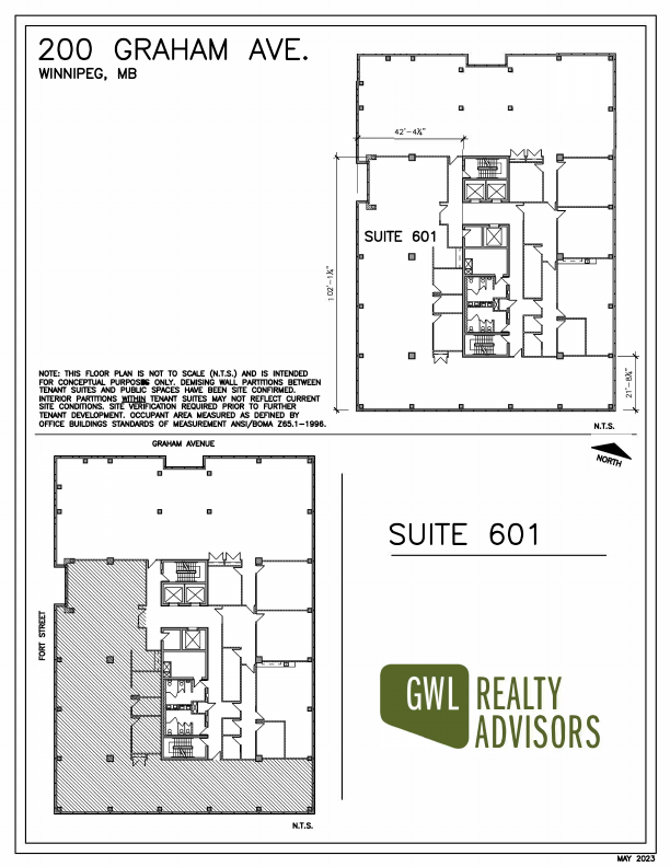 601 - 200 Graham Avenue, Winnipeg, MB floorplan