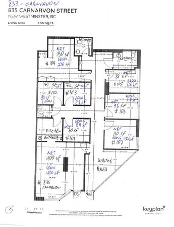 101 - 833 Carnarvon Street, New Westminster, BC floorplan