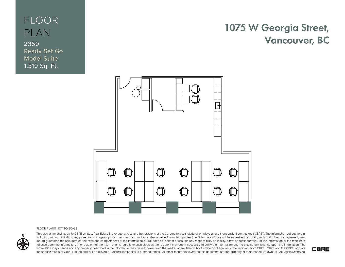 2350 - 1075 W Georgia St, Vancouver, BC floorplan