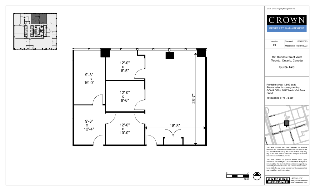 420 - 180 Dundas Street West, Toronto, ON floorplan