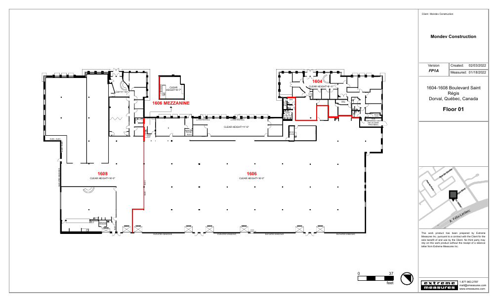 1606 - 1600 Boulevard Saint Régis, Dorval, QC floorplan