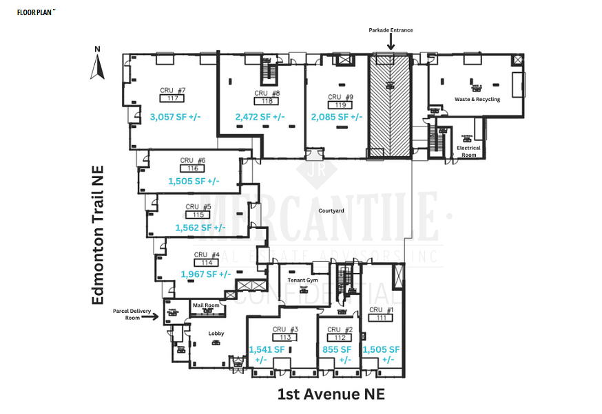 630 1 Avenue Northeast, Calgary, AB floorplan