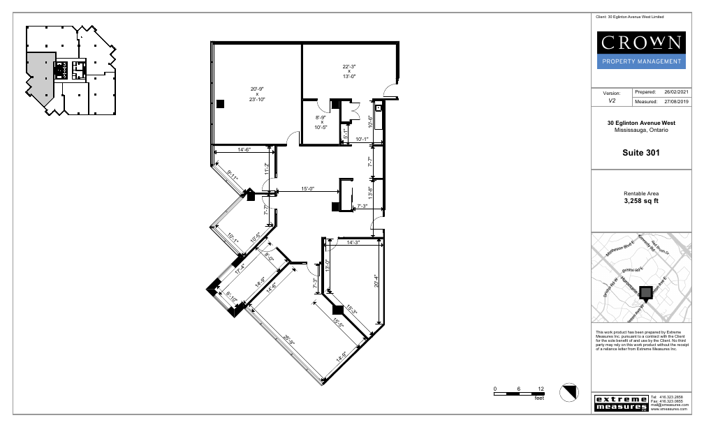 301 - 30 Eglinton Avenue West, Mississauga, ON floorplan