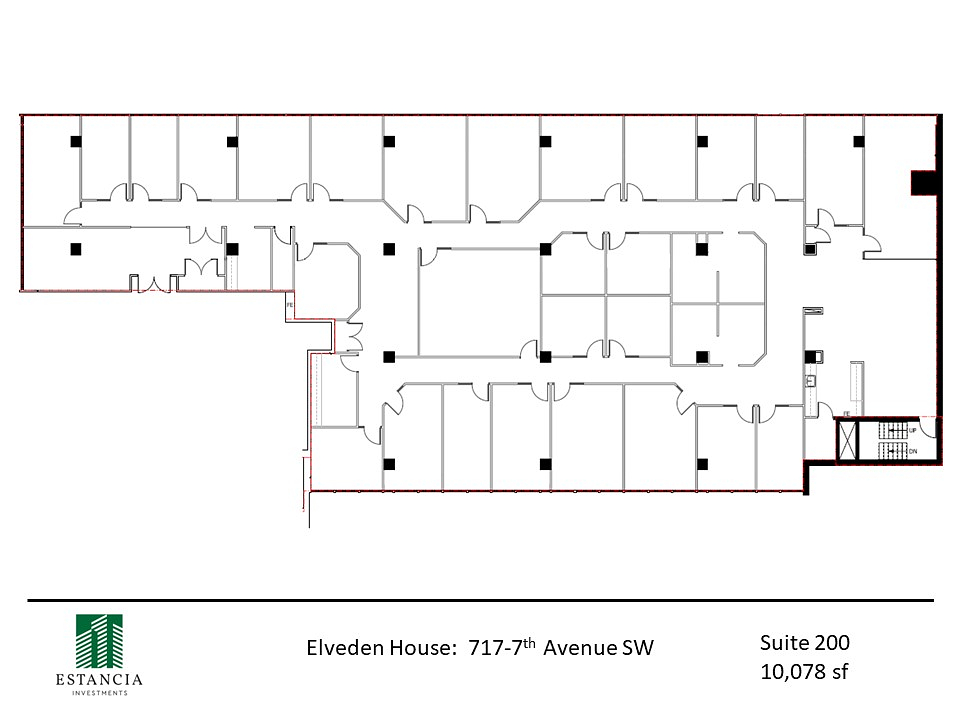 200 - 717 7 Ave SW, Calgary, AB floorplan