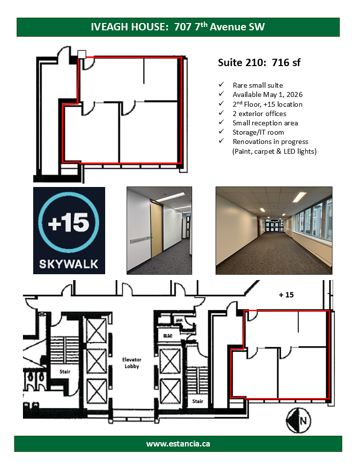 210 - 707 7 Avenue Southwest, Calgary, AB floorplan