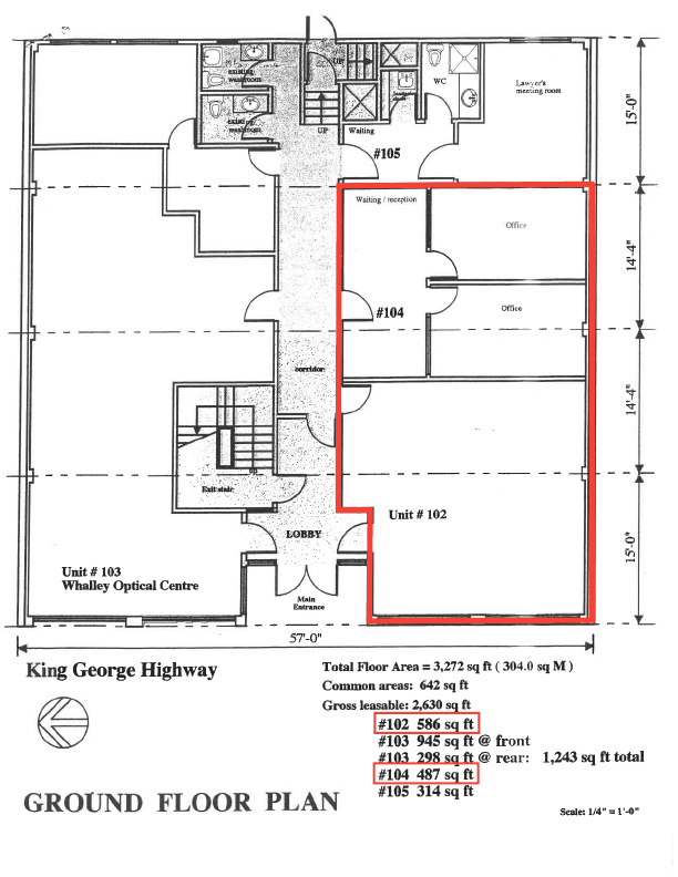 102 - 10706 King George Boulevard, Surrey, BC floorplan