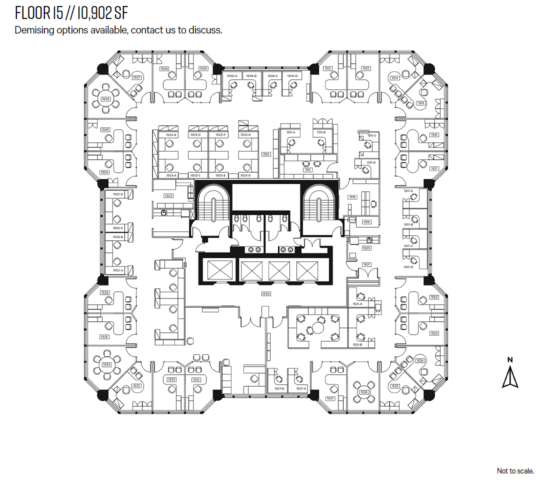 Floors 15-17 - 333 Seymour St, Vancouver, BC floorplan