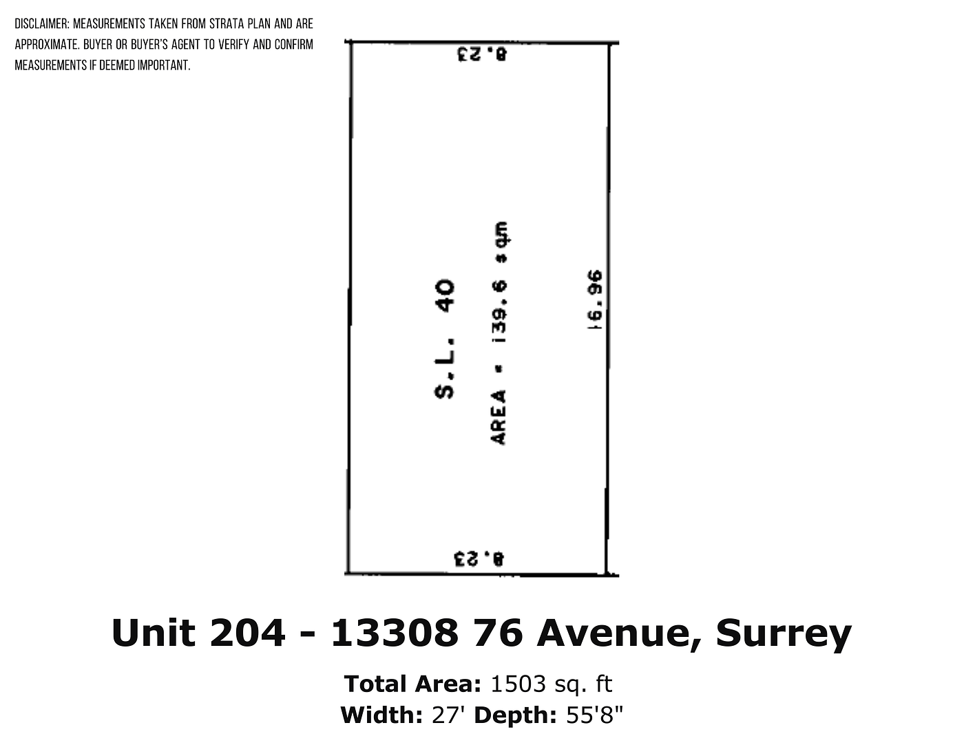 204 - 13308 76 Avenue, Surrey, BC floorplan