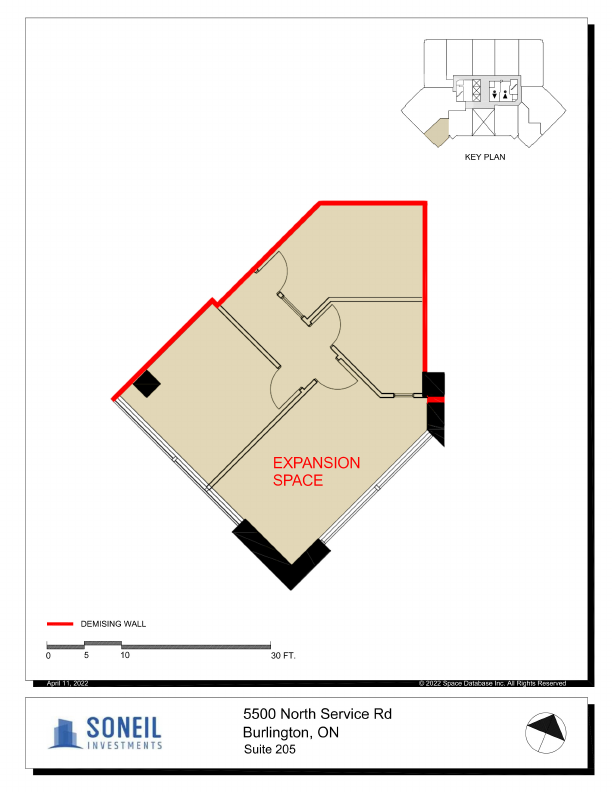 205 - 5500 North Service Road, Burlington, ON floorplan