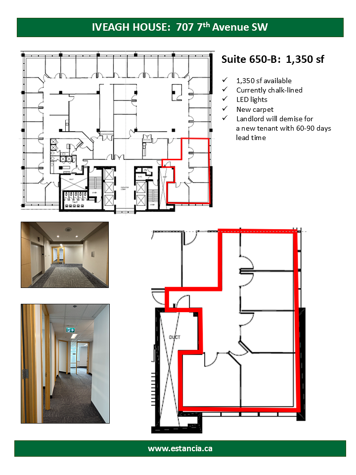 650-B - 707 7 Avenue Southwest, Calgary, AB floorplan