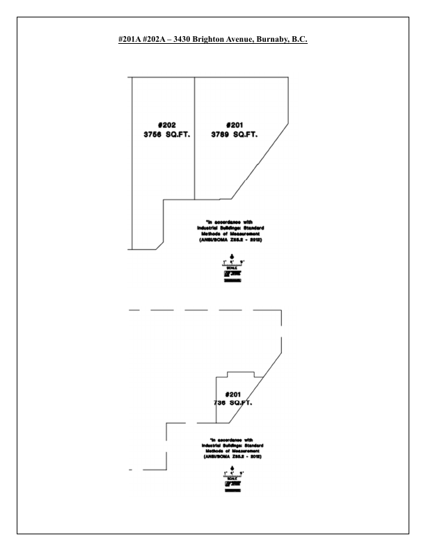 201A/202A - 3430 Brighton Avenue, Burnaby, BC floorplan