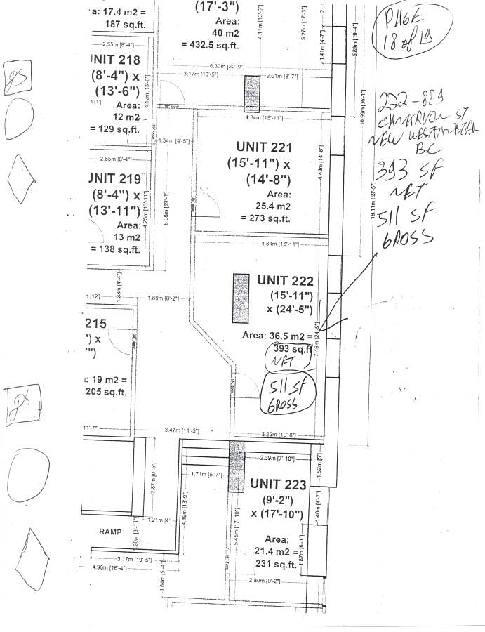 222 - 889 Carnarvon Street, New Westminster, BC floorplan