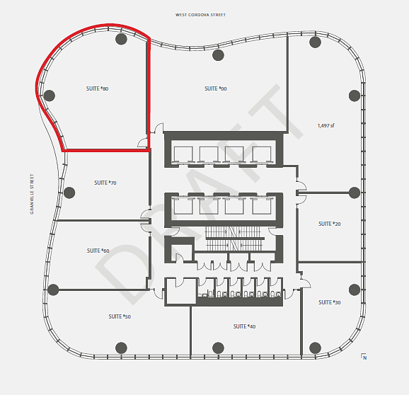 780 - 320 Granville Street, Vancouver, BC floorplan