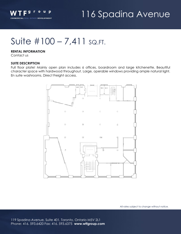 100 - 116 Spadina Avenue, Toronto, ON floorplan