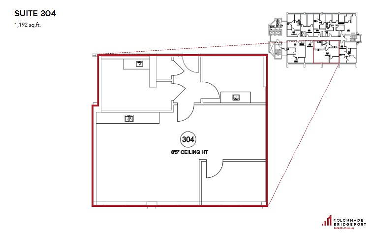 Ste 304 - 25 Charlton Avenue East, Hamilton, ON floorplan