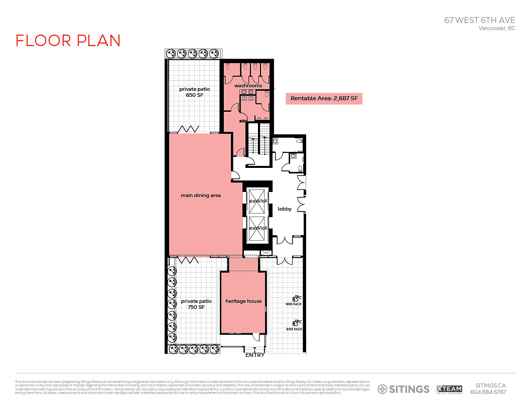 67 West 6th Avenue, Vancouver, BC floorplan